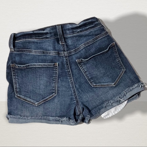 🟢5/$25 MUDD Distressed Denim Jeans Shorts High Rise Shortie FlexStretch Sz 1 - Picture 15 of 16